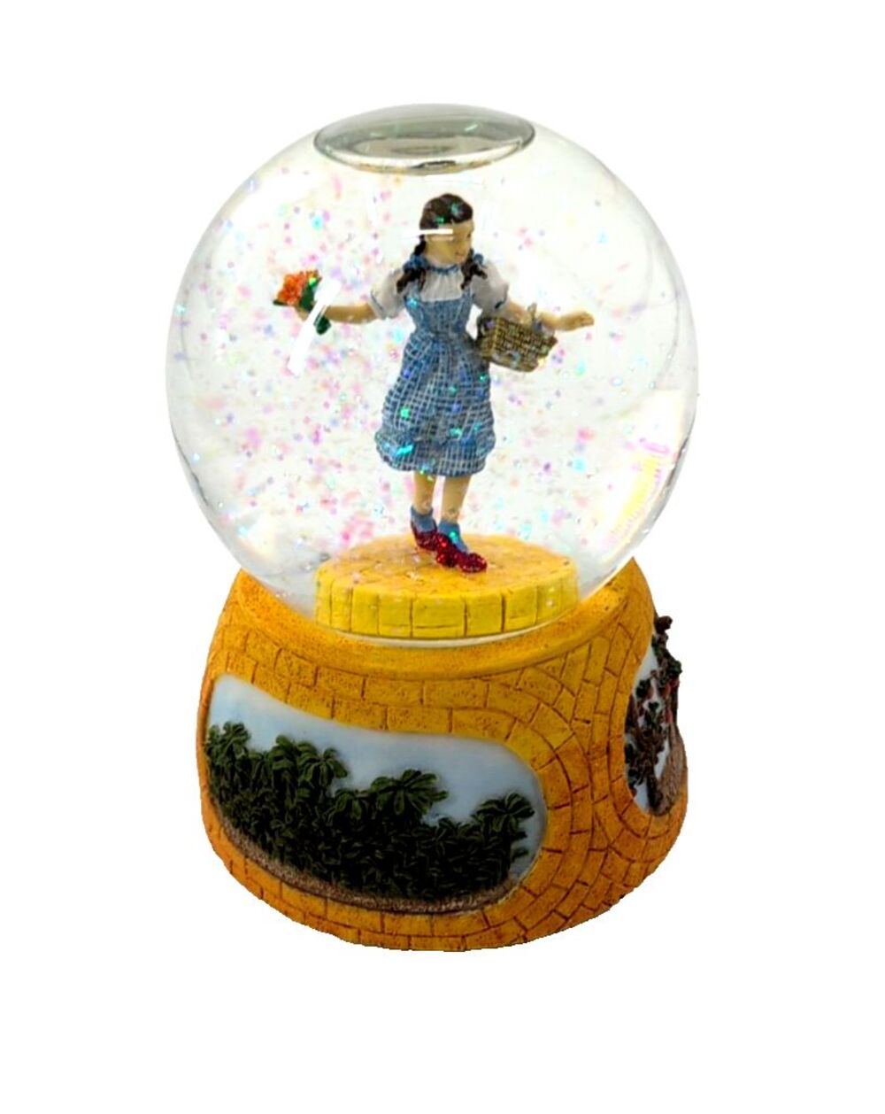 Wizard of Oz Westland Dancing Dorothy Musical Glitter Snow Globe 4"x6"